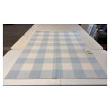 Room Essentials Gingham Blue Area Rug 4x5.5
