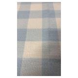 Room Essentials Gingham Blue Area Rug 4x5.5