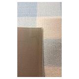 Room Essentials Gingham Blue Area Rug 4x5.5