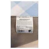 Room Essentials Gingham Blue Area Rug 4x5.5