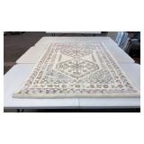 Threshold Area Rug 4x6 Cream and Gray Floral Pattern