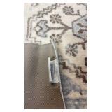 Threshold Area Rug 4x6 Cream and Gray Floral Pattern
