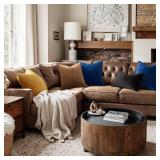 Pack of 2 Navy Blue Decorative Velvet Throw Pillow Cover Soft Pillow Cover Solid Square Cushion Case for Sofa Bedroom Car 18x 18 Inch 45x 45cm - Retail: $14