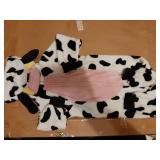 Spooktacular Creations Halloween Baby Cow Costume, Toddler Unisex Cow Jumpsuit, Hooded Romper Plush for Toddler Animal Dress Up