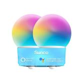 Sunco Smart Globe Bulbs G25 LED, Alexa Compatible LED Decorative Round Vanity Bulbs, 5W, Color Changing RGBCW, Dimmable WiFi Vanity Smart Bulbs for Amazon Alexa, Google Assistant, 2 Pack. - Retail: $2