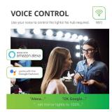 Sunco Smart Globe Bulbs G25 LED, Alexa Compatible LED Decorative Round Vanity Bulbs, 5W, Color Changing RGBCW, Dimmable WiFi Vanity Smart Bulbs for Amazon Alexa, Google Assistant, 2 Pack. - Retail: $2