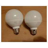 Sunco Smart Globe Bulbs G25 LED, Alexa Compatible LED Decorative Round Vanity Bulbs, 5W, Color Changing RGBCW, Dimmable WiFi Vanity Smart Bulbs for Amazon Alexa, Google Assistant, 2 Pack. - Retail: $2