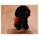 Cole The Black Labrador Puppy Christmas Stuffed Animals - 8 Black Dog Plush with Soft Fur, Floppy Body and Holiday Scarf - Adorable Labrador Stuffed Animal and Gift for Kids and Dog Lovers - Retail: $