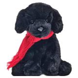 Cole The Black Labrador Puppy Christmas Stuffed Animals - 8 Black Dog Plush with Soft Fur, Floppy Body and Holiday Scarf - Adorable Labrador Stuffed Animal and Gift for Kids and Dog Lovers - Retail: $