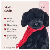 Cole The Black Labrador Puppy Christmas Stuffed Animals - 8 Black Dog Plush with Soft Fur, Floppy Body and Holiday Scarf - Adorable Labrador Stuffed Animal and Gift for Kids and Dog Lovers - Retail: $