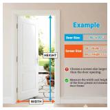 Magnetic Screen Door Left Right Side Opening Polyethylene Terephthalate Mesh Greater Than Fiberglass and Polyester Easy Install - Retail: $25
