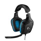Logitech G432 Wired Gaming Headset, 7.1 Surround Sound, DTS Headphone: X 2.0, Flip-to-Mute Mic, PC (Leatherette) Black/Blue - Retail: $39