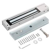 Electric Magnetic Lock 280KG/600LBS Force, 12V NC Mode, Access Control for Metal, Fire Proof, Wooden, Glass Doors - Retail: $40