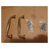 2 Pack 4 Inch(102mm) Champagne Bronze Heavy Duty Solid Cabinet Pulls Satin Brass Cabinet Handles Heavy Duty Solid Cabinet Hardware for Cupboard Drawer Pulls Dresser Handle - Retail: $7