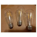 ProCrus ST19 Vintage LED Edison Light Bulbs,E26 Led Bulb 25W Equivalent, Vintage LED Filament Bulbs,2.5W Warm White 2200K,250LM,Clear Glass,Non-Dimmable,3 Pack - Retail: $13