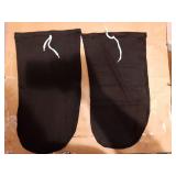 2 Pcs Cast Sock for Leg Foot Cover Below Knee Sleeve Adjustable Drawstring Cast Wound Protector for Men Women Foot Leg Ankle(21.26 x 11.02in,Black) - Retail: $15