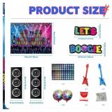 Halloween Trunk or Treat Car Decorations Kit 1970s Theme Trunk or Treat Decorations for Suv Car Archway Retro Photo Booth Backdrop Garage Door Birthday Party Favors Decorations Supplies - Retail: $20