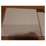 Magnetic Dry Erase Monthly and Weekly Calendar - 17x12" Monthly and Weekly Whiteboard for Fridge - 6 Extra Fine Point Markers Included - Shipped Flat