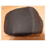 Console Covers for 2018-2022 Hyundai Kona Black with Black Stitches - Retail: $10