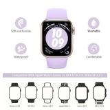 6 Pack Sport Bands Compatible with Apple Watch Band 38mm 40mm 41mm 42mm 44mm 45mm 49mm 46mm,Silicone Waterproof Strap for iWatch Apple Watch Series 11 10 9 Ultra 8 7 6 5 4 3 2 1 SE Women Men - Retail: