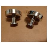 Suction Cup Hooks for Shower, Bath Robe Loofah Hook for Hanging - 2 Pack, Chrome