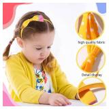 Back to School Headband Yellow Pencil Headband Polka Dot Pattern Design Non Slip Headband Bow School Hair Band Hair Accessories for Girls Back To School Outfits 1PCS - Retail: $6