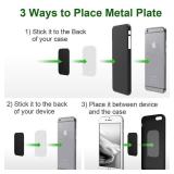 Universal Metal Plates with 3M Adhesive for All Magnetic Car Mounts, Cell Phone, Tablet Holder, Cradle-Less, Air Vent Mount, 6 Rectangular, 6 Round, Black (Not a Magnet) - Retail: $7