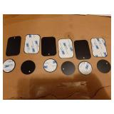 Universal Metal Plates with 3M Adhesive for All Magnetic Car Mounts, Cell Phone, Tablet Holder, Cradle-Less, Air Vent Mount, 6 Rectangular, 6 Round, Black (Not a Magnet) - Retail: $7