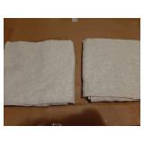 Boho Curtains for Bedroom Ivory Vintage Floral Farmhouse Curtains 84 Inches Long Linen Drapes for Living Room Embroidered Light Filtering Drapes Rod Pocket Ivory on Beige 2 Panels - Retail: $54