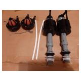 Toilet Tank Replacement Kit 2-Pack - Complete Parts: Universal Toilet Fill Valve and 2 Toilet Flapper Repair Kit - Toilet Flush Repair Kit - Efficient Flush System - 7.8Lx5.9Wx5.5H in - Retail: $20"