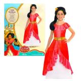 Disney Elena of Avalor Costume for Girls ~ 1 Pc Princess Elena Costume with Dress and Attached Belt | Halloween Costumes for Girls (Medium 8-10) - Retail: $20