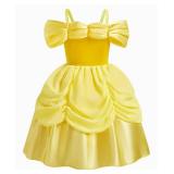 Belle Costume for Girls Belle Dress Birthday Party Halloween Costume Cosplay Dress up for 3 Years - Retail: $27