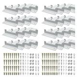 32 Units Solar Panel Mounting Z Brackets Lightweight Aluminum Corrosion, Solar Panel Mounting z Bracket, Supporting for RV, Roof, Boat,Wall and Other Off Grid Roof - Retail: $36