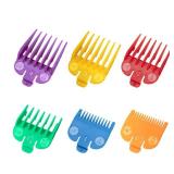 Clipper Guards Set Compatible with Most Wahl Clippers, Color Coded Clipper Guides Replacement - 1/16 to 1/2", 6 Piece Set, New Version - Retail: $7"
