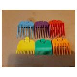 Clipper Guards Set Compatible with Most Wahl Clippers, Color Coded Clipper Guides Replacement - 1/16 to 1/2", 6 Piece Set, New Version - Retail: $7"