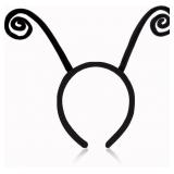 Butterfly Antenna Headband for Women, Black Ladybug Ears Headband Butterfly Wings Costume for Halloween Costume Accessories Party Supplies - Retail: $13