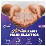 Gumi good Clear Elastics 3/4 inch Hair Band Small for Thick or Thin Hair - Retail: $6