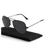 Sunglasses for Men Women Aviator Polarized Metal Mirror UV 400 Lens Protection - Retail: $10