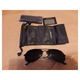 Sunglasses for Men Women Aviator Polarized Metal Mirror UV 400 Lens Protection - Retail: $10
