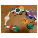 Baby Activity Arch Toy Bar for Stroller, Bassinets and Car Seat, Adjustable Crib Toys Hanging Attachment, Sensory Development Toys with Rattles - Retail: $23