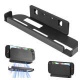 Metal Wall Mount Holder Dock Compatible with Switch 2 Space-Saving Console Bracket with Vent Holes and Soft Padding Secure Wall or Pegboard Setup Near TV or Monitor - Retail: $22