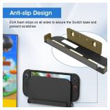 Metal Wall Mount Holder Dock Compatible with Switch 2 Space-Saving Console Bracket with Vent Holes and Soft Padding Secure Wall or Pegboard Setup Near TV or Monitor - Retail: $22