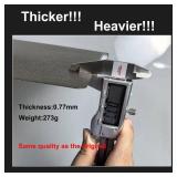 Upgraded Thicker Textured PEI Plate 0.77mm with QR Code for Bambu Lab P1S/P2S/P1P/X1/X1C/A1 3D Printer, 257x257mm Dual-Textured Plate, Heated Bed Magnetic Flexible Spring Steel PEI Sheet Plate - Retai