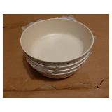 Nook Theory 4 Pack Bamboo Bowls - 18 Oz Reusable Toddler and Kids Bowl, Dishwasher Safe - Not Microwavable Bamboo Dishes (Terrablue) - Retail: $21