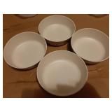 Nook Theory 4 Pack Bamboo Bowls - 18 Oz Reusable Toddler and Kids Bowl, Dishwasher Safe - Not Microwavable Bamboo Dishes (Terrablue) - Retail: $21