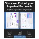 Binder Pocket, 24 Pack Super Heavyweight Poly Binder Pocket with Tight Closure, Binder Folders Side Loading, 3 Ring Binder Pocket, Binder Dividers with Pockets, Letter Size, Clear - Retail: $16