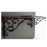 2 Pack Decorative Shelf Brackets,11 Inch Cast Iron Shelf Supply, Antique Black Corbel, Screws Anchor Included - Retail: $32
