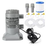 530 GPH Above Ground Pool Cartridge Filter Pump Complete Kit with Hoses & Filter Cartridge Durable, Leak-Proof Design for Clean Water Easy Setup for Small to Medium Pools, 5.91 x 8.7 inch - Retail: $2