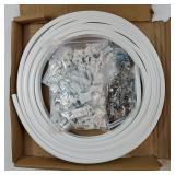 Ceiling Curtain Track, Flexible Bendable Curtain Track Wall Mount Curved Sliding Curtain Rail 20Ft Ceiling Track Set System for RV Room Divider Bay Window - Retail: $31