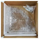 4 Pack Acrylic Corner Floating Shelves, 10 in Clear Hanging Shelves with Cable Management Design, Wall Mounted Corner Storage Organizer for Bathroom, Bedroom, Living Room, Kitchen